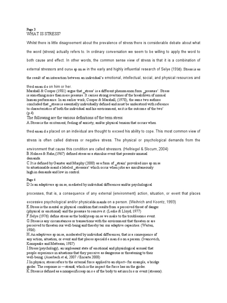 Page 3 | PDF | Stress (Biology) | Psychology
