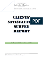 Client Satisfaction Survey Report