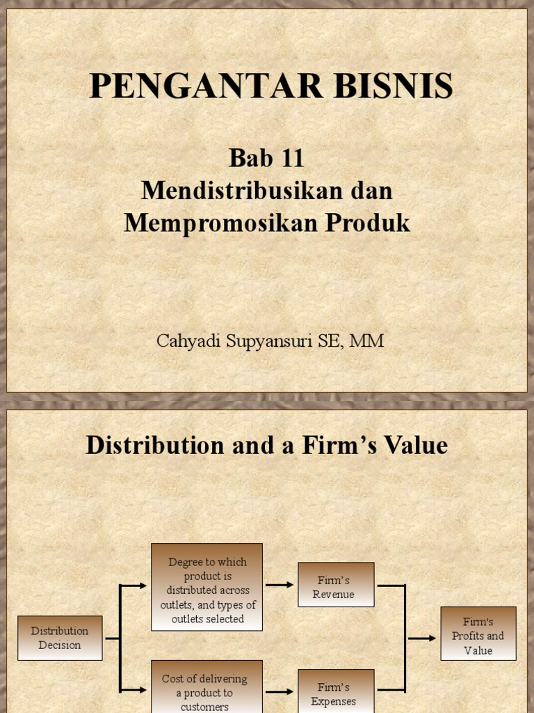 Product Distribution and Promotion Strategies | PDF | Marketing ...