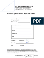 Product Specifications Approval Sheet: Tai-Saw Technology Co., LTD