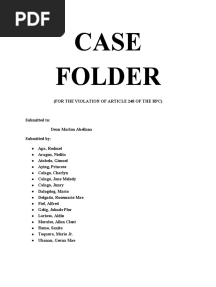 Case Folder (Murder)
