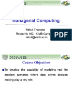 Managerial Computing Models Guide