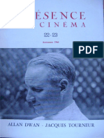 Presence Du Cinema 22-23.allan Dwan - Jacques Tourneur