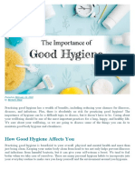 How Good Hygiene Affects You: Posted On February 26, 2020 by Michelle Stepp