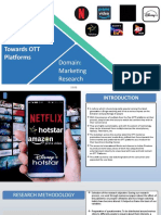 Analysis of Customer Preference Towards OTT Platforms: Domain: Marketing Research