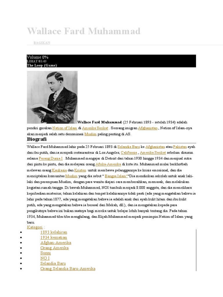 Wallace fard muhammad pdf