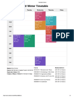 Nitya's Time Table