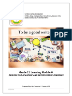 Yjpvcl31t Module 6 English For Academic and Professional Purposes