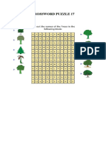 Crossword Puzzle 17: Pick Out The Names of The Trees in The Following Block