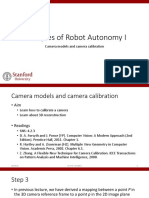 Principles of Robot Autonomy I: Camera Models and Camera Calibration