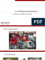 Principles of Robot Autonomy I: Course Overview, Mobile Robot Kinematics