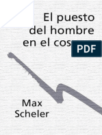 Scheler, Max - El Puesto Del Hombre en El Cosmos