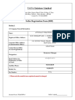 Tata Unistore Seller Registration Form