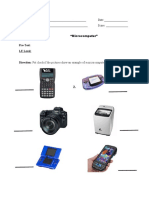 Name: - Date: - CLC: - Score: - "Microcomputer"