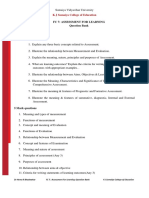 FC 7: Assessment For Learning Question Bank Unit 1 10 Mark Questions