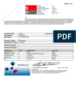 Certificate of Analysis Page 1 of 1