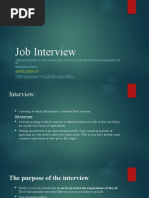 Job Interview: The Sahara College Narowal