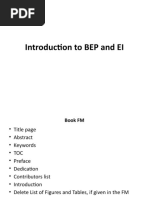 Introduction To BEP