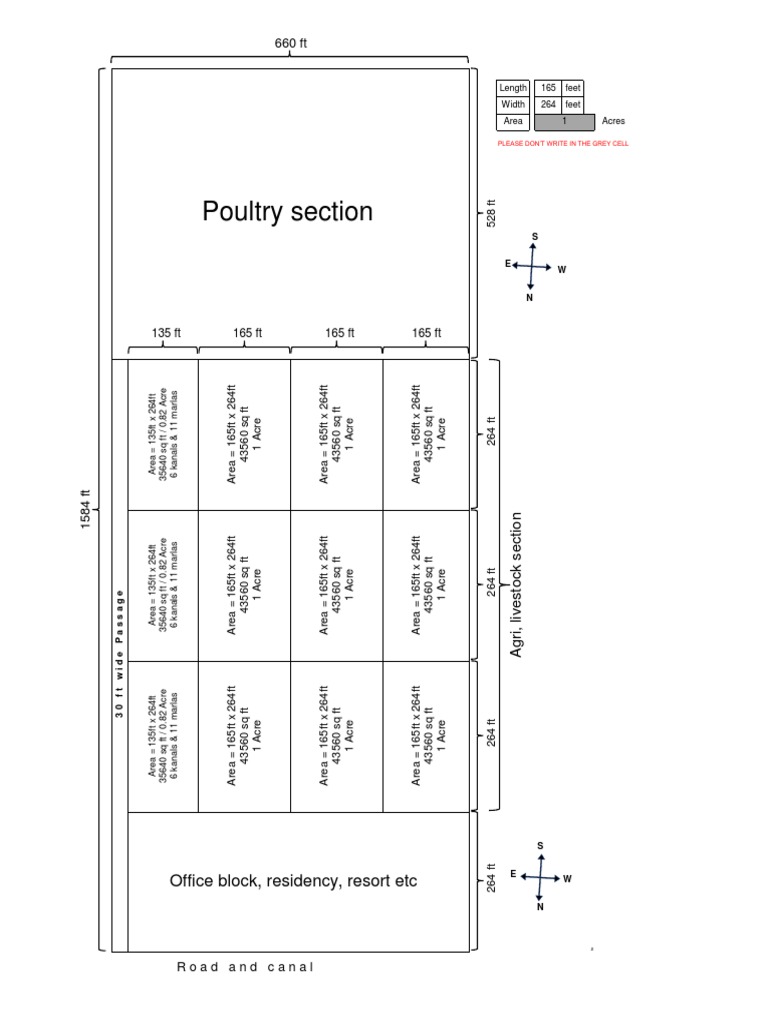 1 Acre Dimensions and Layout Plans | PDF | Land Management | Acre