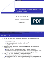 ECE531 Lecture 10b: Dynamic Parameter Estimation: System Model