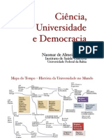 Ciência, Universidade e Democracia 