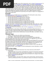 Fact and Dimension Tables