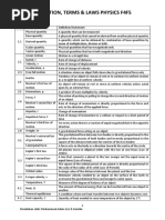 Definition, Terms & Laws Physics F4F5: Form 4