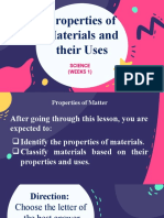 Properties of Materials and Their Uses