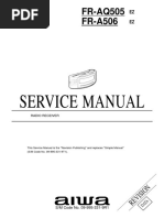 Service Manual: FR-AQ505 FR-A506