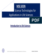 MSE 693N Materials Science Technologies For Applications in Life Sciences