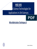 Materials Science Technologies For Applications in Life Sciences