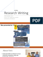 Research Writing Crash Course