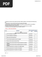 Group - A (Short Answer Questions) : S. No Blooms Taxonomy Level Course Outcome