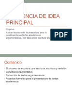 Inferencia de Idea Principal