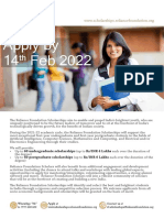 RF Scholarships 2021-2 Application & Selection Process Flyer