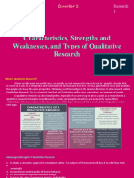 Characteristics, Strengths and Weaknesses, and Types of Qualitative Research