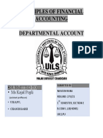 Departmental Accounting