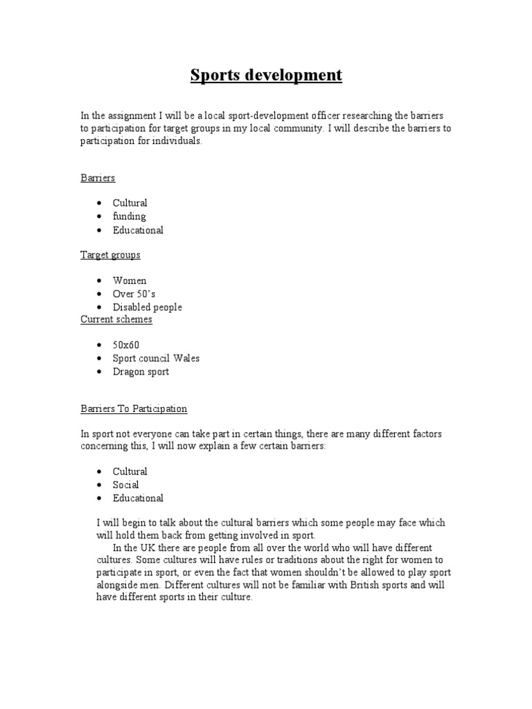 Sport framework for individuals with disabilities image