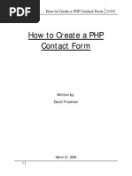 How To Create A PHP Contact Form