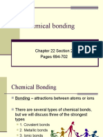 Chemical Bonding: Chapter 22 Section 2 Pages 694-702