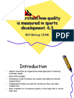 Understand How Quality Is Measured in Sports Development 6.2
