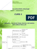 Curs 3: Disciplina: Biocombustibili, Tehnologii