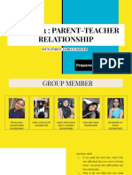 Ess20503: Parent-Teacher Relationship: Project