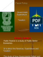 Fiscal Policy - Taxation in Pakistan