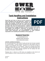 Tank Handling and Installation Instructions: Equipment Inspection
