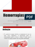 AULA PRIMEIROS SOCORROS - Hemorragias e Choques