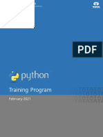 PythonTraining Outline Feb2021
