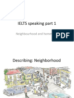 IELTS Speaking Part 1: Neighbourhood and Hometown