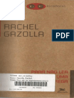 GAZOLLA, Rachel - para Não Ler Ingenuamente Uma Tragédia Grega