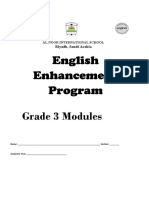 English Enhancement Program: Grade 3 Modules